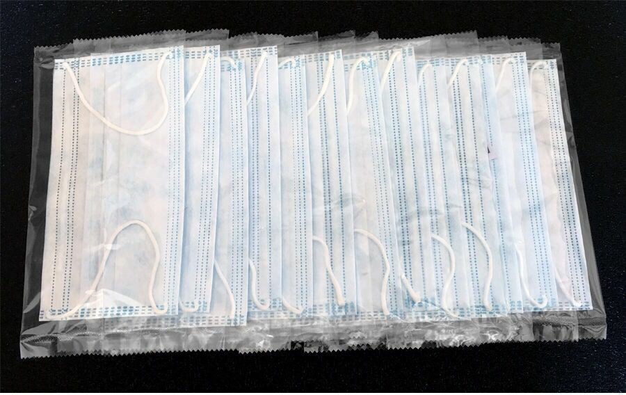 Factory Wholesale Disposable Civil Mask Independent Packaging Three-Layer Meltblown Fabric Dustproof Thickened Single Piece Independent Packaging