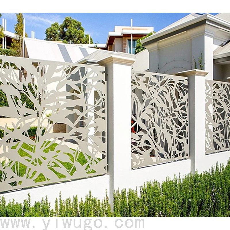 Factory Customized Hollow Fence Villa Craft Balcony Fence Simple Laser Cutting Fence Plate Customized