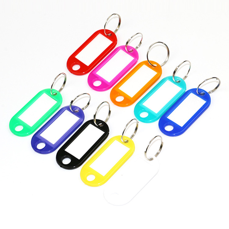 Supply Color Plastic Pp Key Card Hotel Number Plate Key Chain Pendant Card for Classification Candy Color Marker
