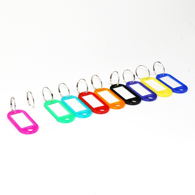 Supply Color Plastic Pp Key Card Hotel Number Plate Key Chain Pendant Card for Classification Candy Color Marker