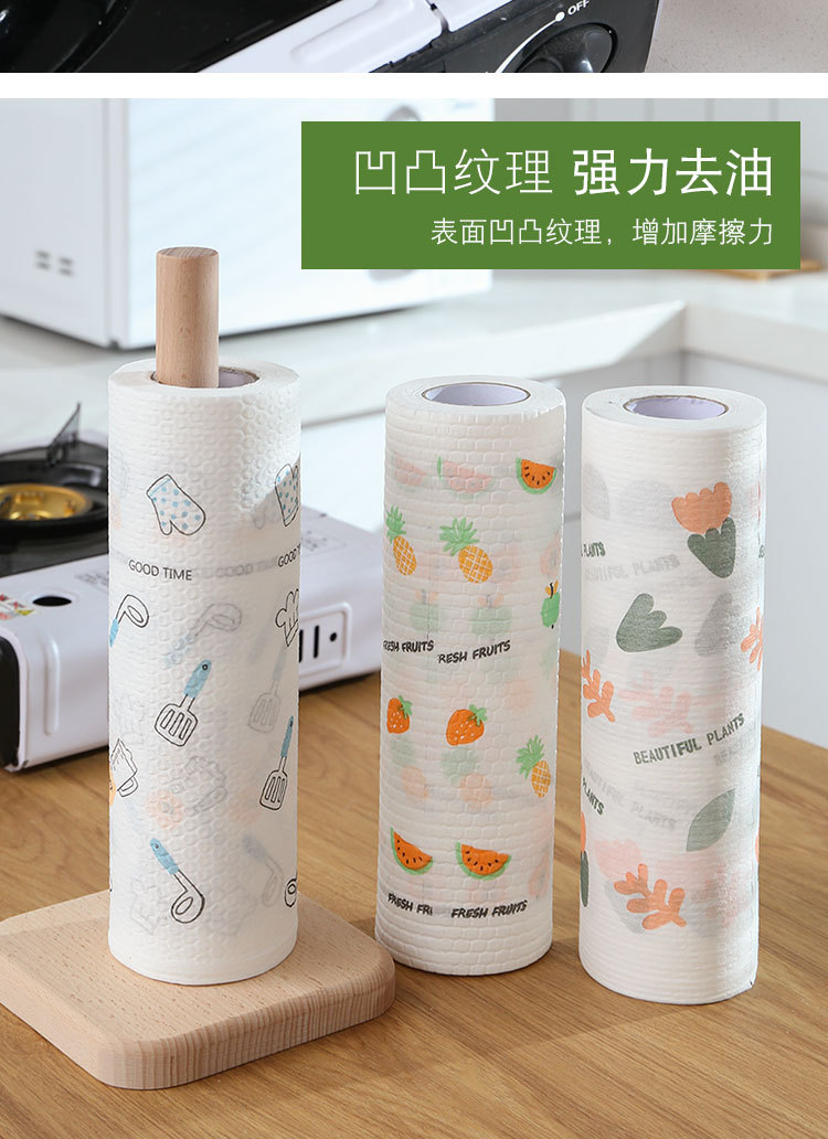 Disposable NonWoven Cloth Lazy Rag Thickened Dish Towel Washable Wet and Dry DualUse Can Be Customized on Behalf of Hair