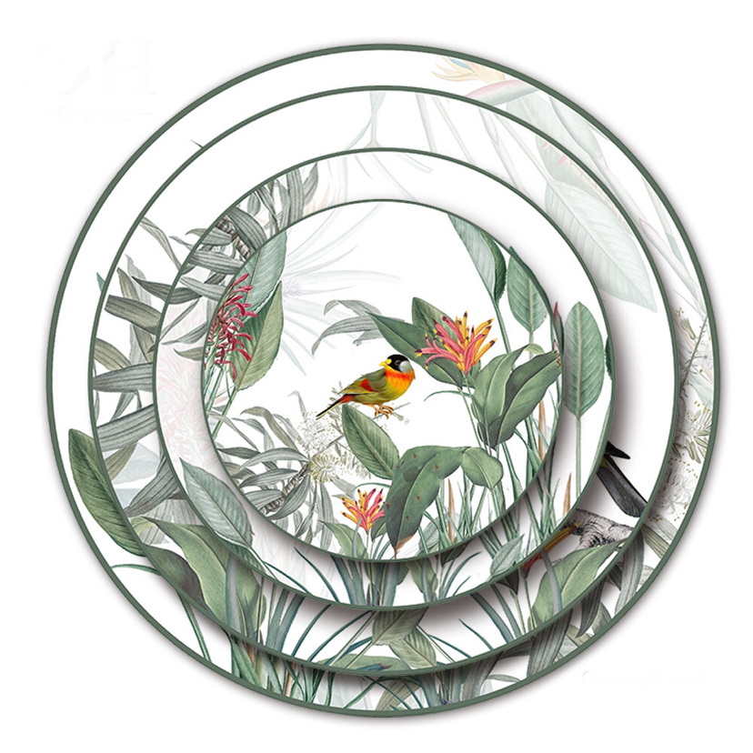 High Bone China Dish Tableware Ceramic Western Cuisine Plate Disc Shallow Plate Plate Dish Large Tray Ceramic Tableware Fruit Cake Plate High Bone China Dish Tableware Ceramic Western Cuisine Plate Disc Shallow Plate Plate Dish Large Tray Ceramic Tableware Fruit Cake Plate