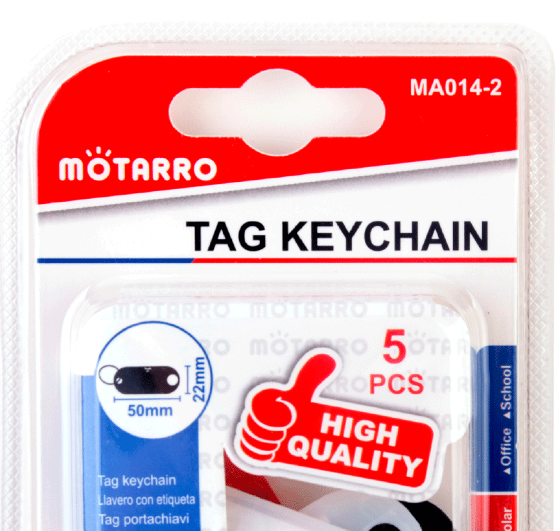 Motarro Flat Plastic Key Card 50 * 22mm MA014-2