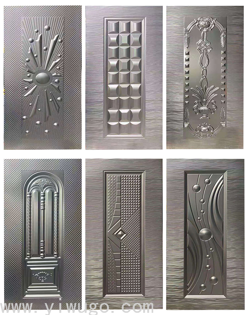 Embossed Door Panel Anti-Theft Door Panel Door Panel Metal Sheet Zinc Alloy Cold Rolled Plate Foreign Trade Best-Selling Embossed Door Panel Anti-Theft Door Panel Door Panel Metal Sheet Zinc Alloy Cold Rolled Plate Foreign Trade Best-Selling