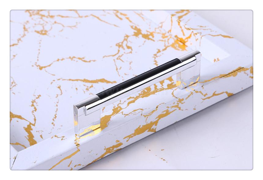 Placed European imitation Marbling tray tray can be found in rectangular wine restaurant teacup Tray HOTEL KTV plate