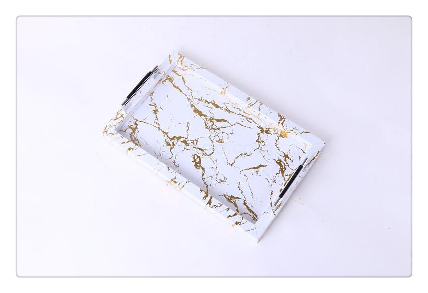 Placed European imitation Marbling tray tray can be found in rectangular wine restaurant teacup Tray HOTEL KTV plate