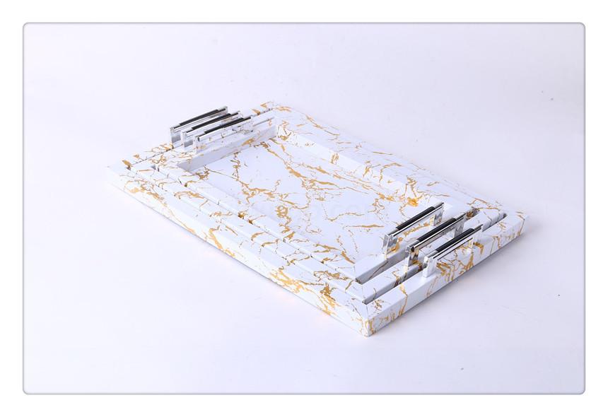 Placed European imitation Marbling tray tray can be found in rectangular wine restaurant teacup Tray HOTEL KTV plate
