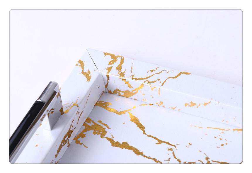 Placed European imitation Marbling tray tray can be found in rectangular wine restaurant teacup Tray HOTEL KTV plate