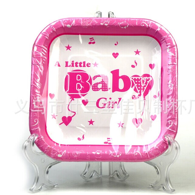 Cartoon paper tray tray cake plates birthday parties party party wedding square tray