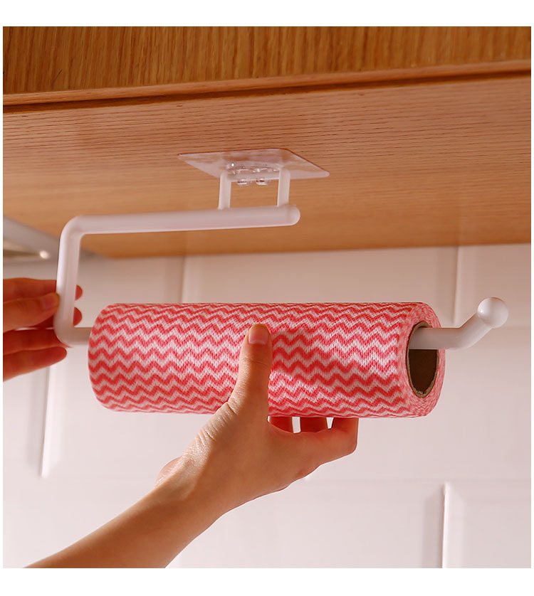 Kitchen Towel Rack Wall Hanging Lazy Rag Rack Punch-Free Toilet Paper Roll Holder Plastic Wrap Storage Rack Bathroom Towel Rack Kitchen Towel Rack Wall Hanging Lazy Rag Rack Punch-Free Toilet Paper Roll Holder Plastic Wrap Storage Rack Bathroom Towel Rack