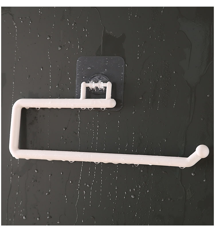Kitchen Towel Rack Wall Hanging Lazy Rag Rack Punch-Free Toilet Paper Roll Holder Plastic Wrap Storage Rack Bathroom Towel Rack Kitchen Towel Rack Wall Hanging Lazy Rag Rack Punch-Free Toilet Paper Roll Holder Plastic Wrap Storage Rack Bathroom Towel Rack