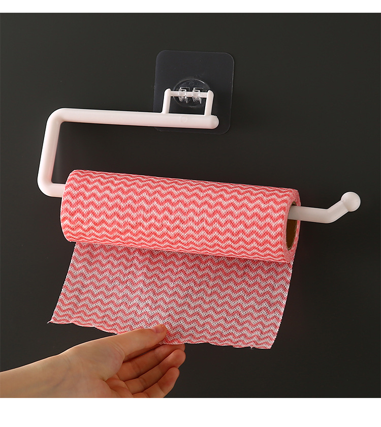 Kitchen Towel Rack Wall Hanging Lazy Rag Rack Punch-Free Toilet Paper Roll Holder Plastic Wrap Storage Rack Bathroom Towel Rack Kitchen Towel Rack Wall Hanging Lazy Rag Rack Punch-Free Toilet Paper Roll Holder Plastic Wrap Storage Rack Bathroom Towel Rack