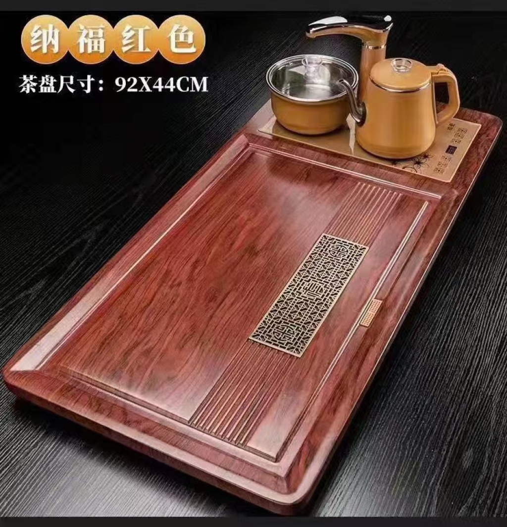 New Tea Tray Solid Wood Tea Tray Fu Character Tea Tray All Sizes Have Home-Use Tea Tray Manual Induction Cooker New Tea Tray Solid Wood Tea Tray Fu Character Tea Tray All Sizes Have Home-Use Tea Tray Manual Induction Cooker