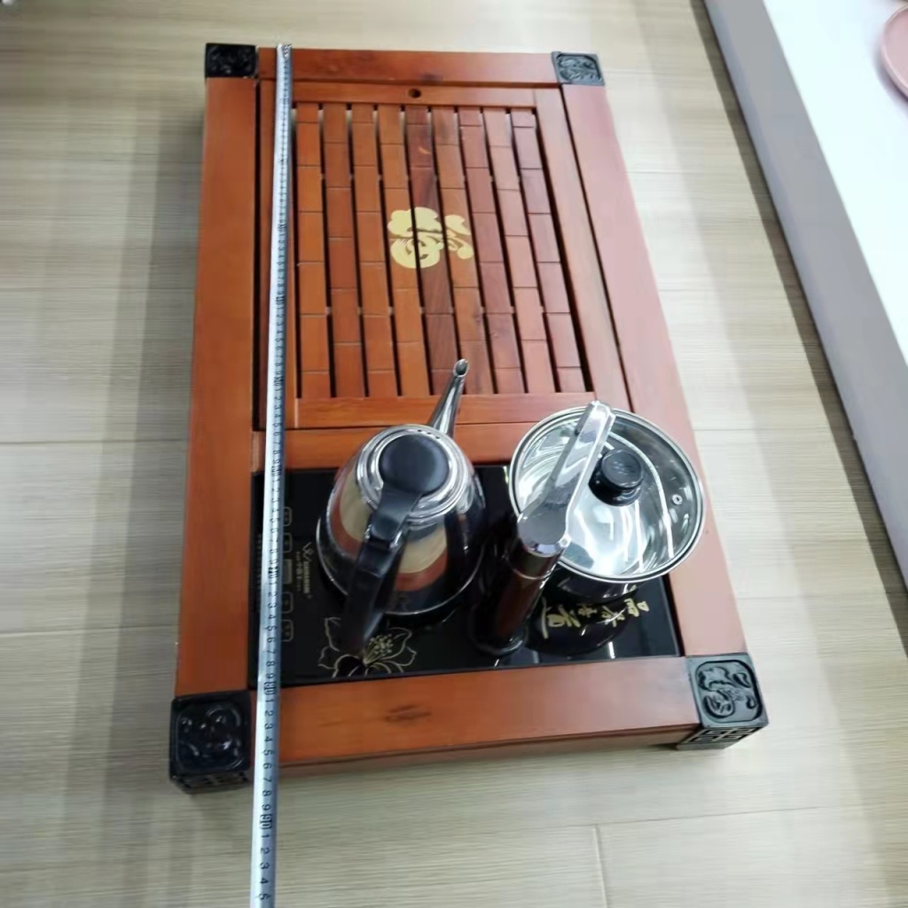 New Tea Tray Solid Wood Tea Tray Fu Character Tea Tray All Sizes Have Home-Use Tea Tray Manual Induction Cooker New Tea Tray Solid Wood Tea Tray Fu Character Tea Tray All Sizes Have Home-Use Tea Tray Manual Induction Cooker