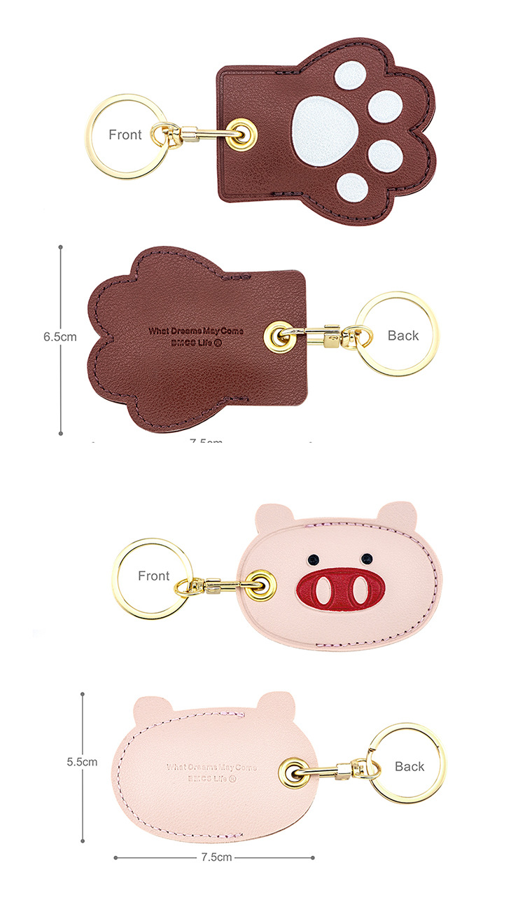 Bamenchongshe Cartoon Access Card Leather Case Personality Creative Keychain Pendant Cute Girl Bag Hanging Small Gift Bamenchongshe Cartoon Access Card Leather Case Personality Creative Keychain Pendant Cute Girl Bag Hanging Small Gift