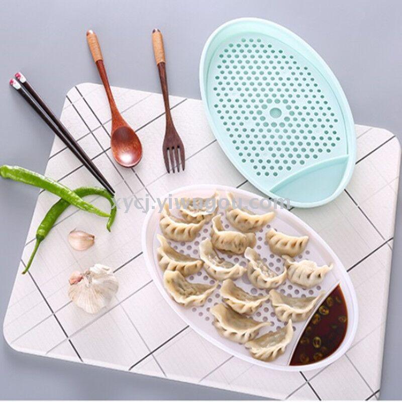 Creative tableware environmentally friendly fish shaped plastic dumpling plate