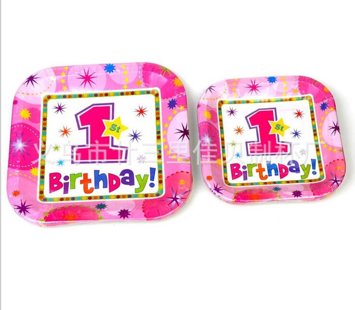 Cartoon paper tray tray cake plates birthday parties party party wedding square tray