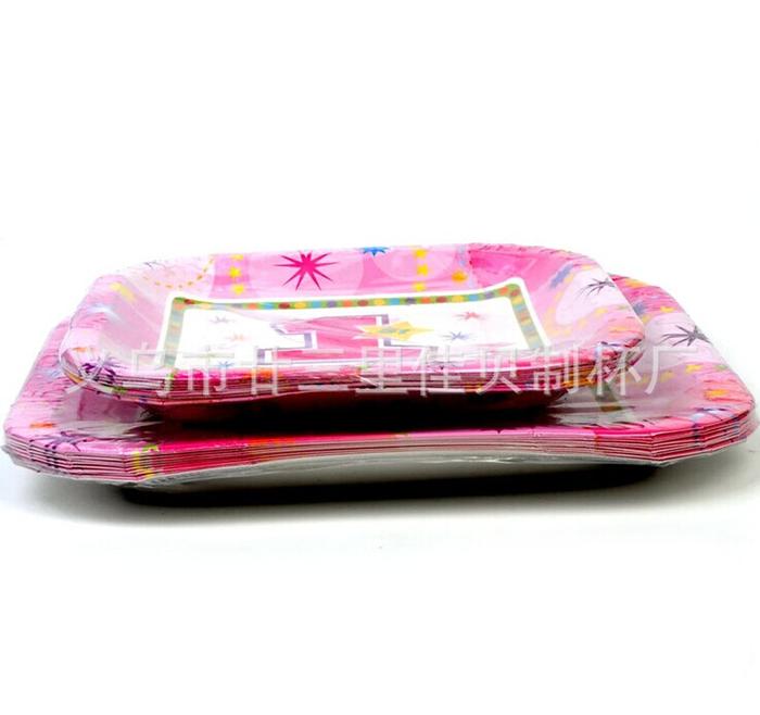 Cartoon paper tray tray cake plates birthday parties party party wedding square tray