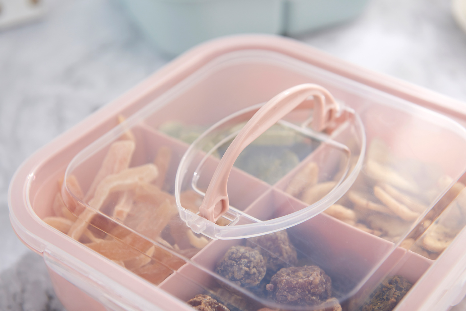 6117 Can Be Hand-Carrying Multifunctional Fruit Box Simple Compartment with Lid Seal Dried Fruit Box Fruit Box PP Plastic Candy Plate Fruit Box 6117 Can Be Hand-Carrying Multifunctional Fruit Box Simple Compartment with Lid Seal Dried Fruit Box Fruit Box PP Plastic Candy Plate Fruit Box