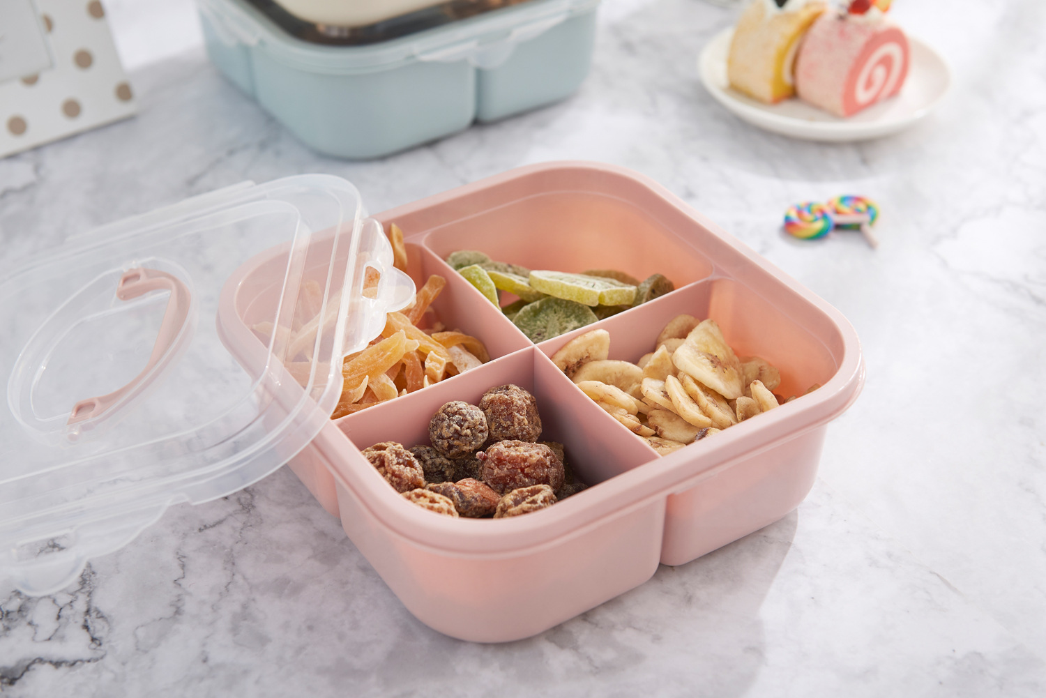 6117 Can Be Hand-Carrying Multifunctional Fruit Box Simple Compartment with Lid Seal Dried Fruit Box Fruit Box PP Plastic Candy Plate Fruit Box 6117 Can Be Hand-Carrying Multifunctional Fruit Box Simple Compartment with Lid Seal Dried Fruit Box Fruit Box PP Plastic Candy Plate Fruit Box