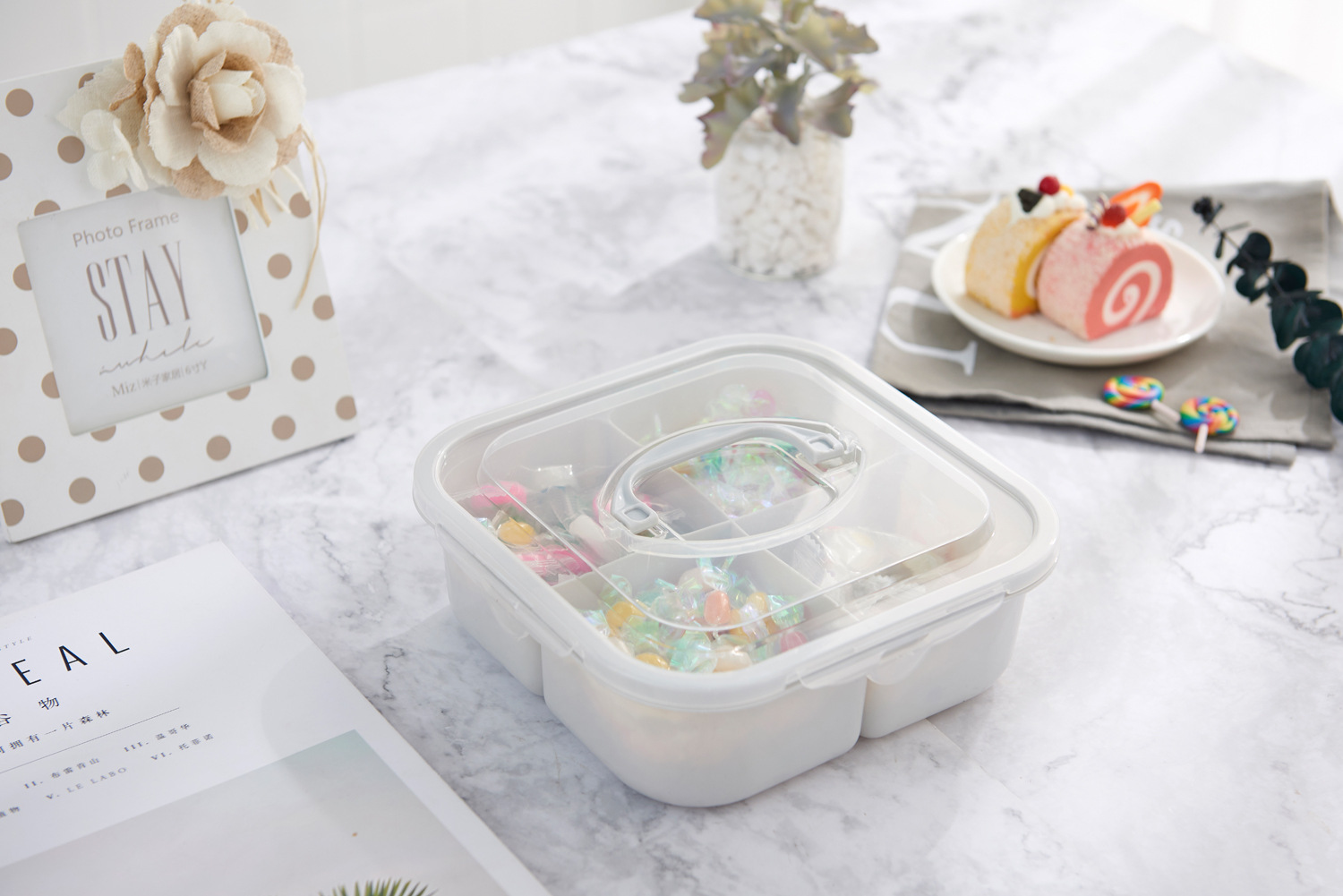 6117 Can Be Hand-Carrying Multifunctional Fruit Box Simple Compartment with Lid Seal Dried Fruit Box Fruit Box PP Plastic Candy Plate Fruit Box 6117 Can Be Hand-Carrying Multifunctional Fruit Box Simple Compartment with Lid Seal Dried Fruit Box Fruit Box PP Plastic Candy Plate Fruit Box