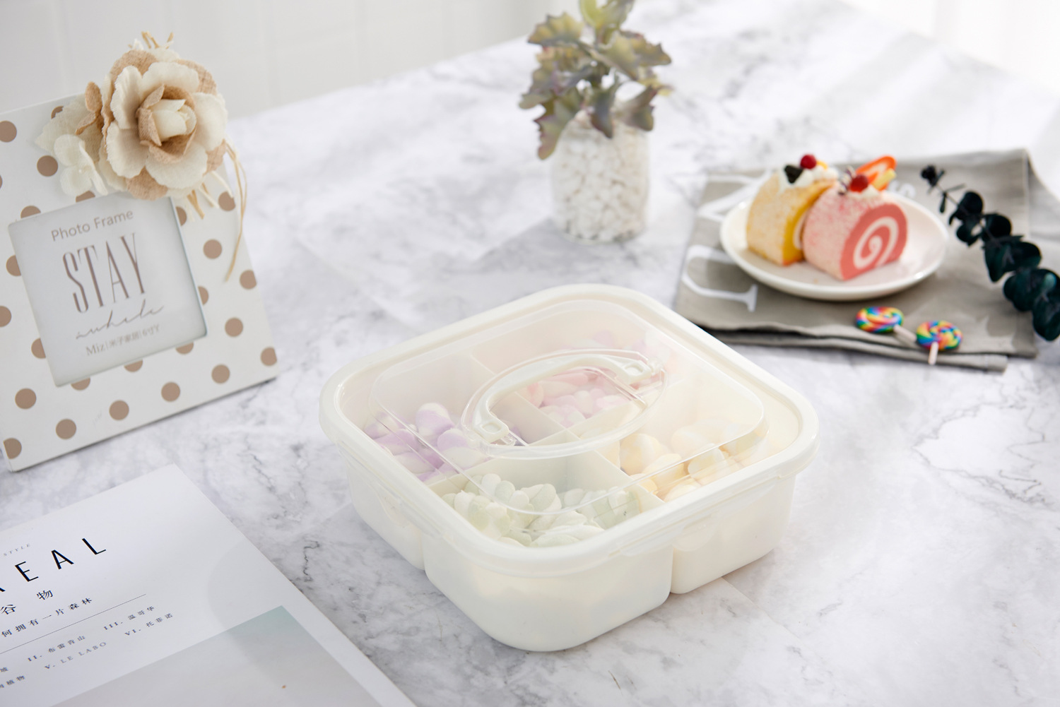 6117 Can Be Hand-Carrying Multifunctional Fruit Box Simple Compartment with Lid Seal Dried Fruit Box Fruit Box PP Plastic Candy Plate Fruit Box 6117 Can Be Hand-Carrying Multifunctional Fruit Box Simple Compartment with Lid Seal Dried Fruit Box Fruit Box PP Plastic Candy Plate Fruit Box