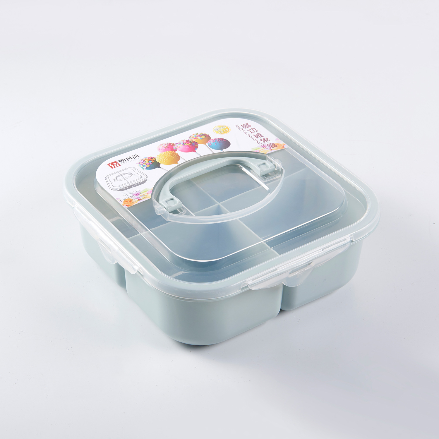 6117 Can Be Hand-Carrying Multifunctional Fruit Box Simple Compartment with Lid Seal Dried Fruit Box Fruit Box PP Plastic Candy Plate Fruit Box 6117 Can Be Hand-Carrying Multifunctional Fruit Box Simple Compartment with Lid Seal Dried Fruit Box Fruit Box PP Plastic Candy Plate Fruit Box