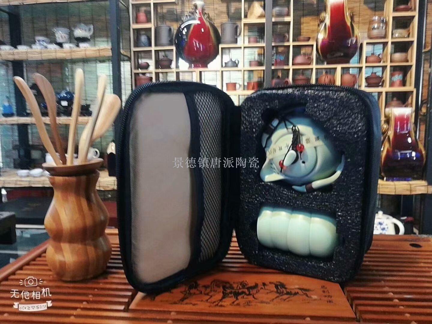 Song dynasty five famous kiln dingyao tea ware ceramic tea ware teacup teapot travel tea ware kung fu tea ware tea tray