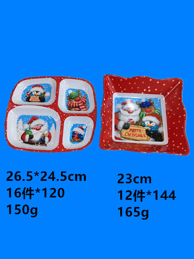 Christmas tray was Christmas divider disk large amount of spot inventory low priced processing