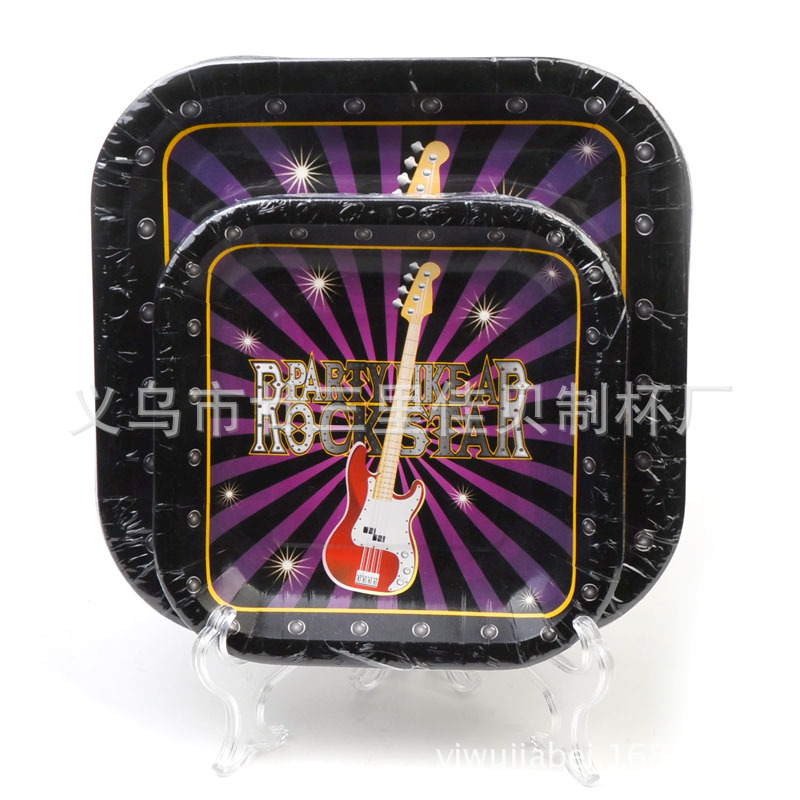 Cartoon paper tray tray cake plates birthday parties party party wedding square tray Cartoon paper tray tray cake plates birthday parties party party wedding square tray