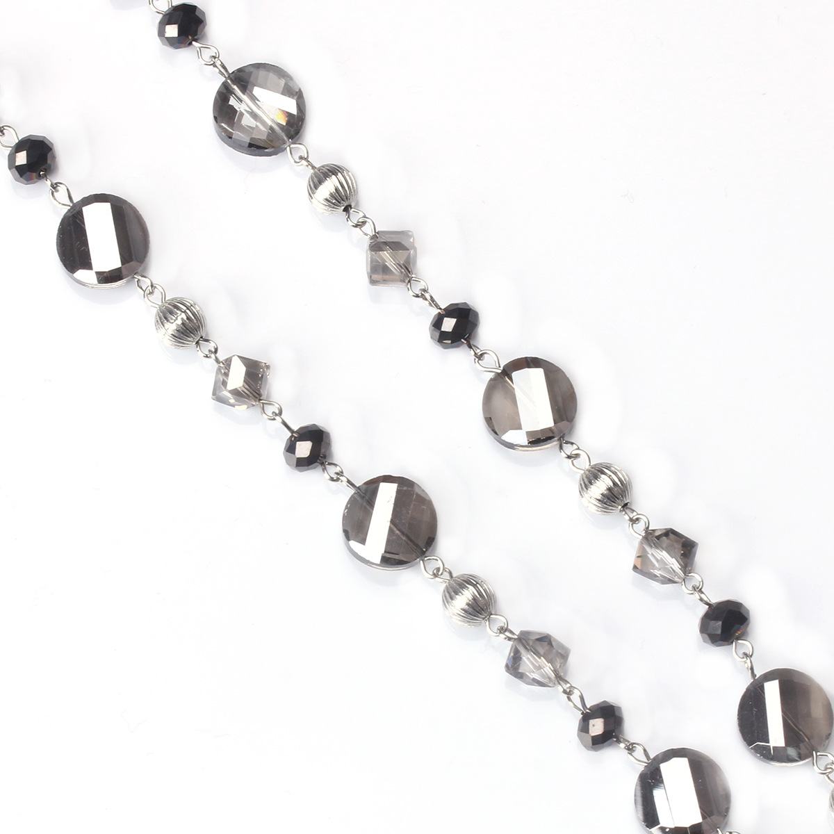 European and American Fashion Women Lanyard Necklace Micro Glass Bead Can Buckle Lanyard Work Card ID Key Necklace European and American Fashion Women Lanyard Necklace Micro Glass Bead Can Buckle Lanyard Work Card ID Key Necklace