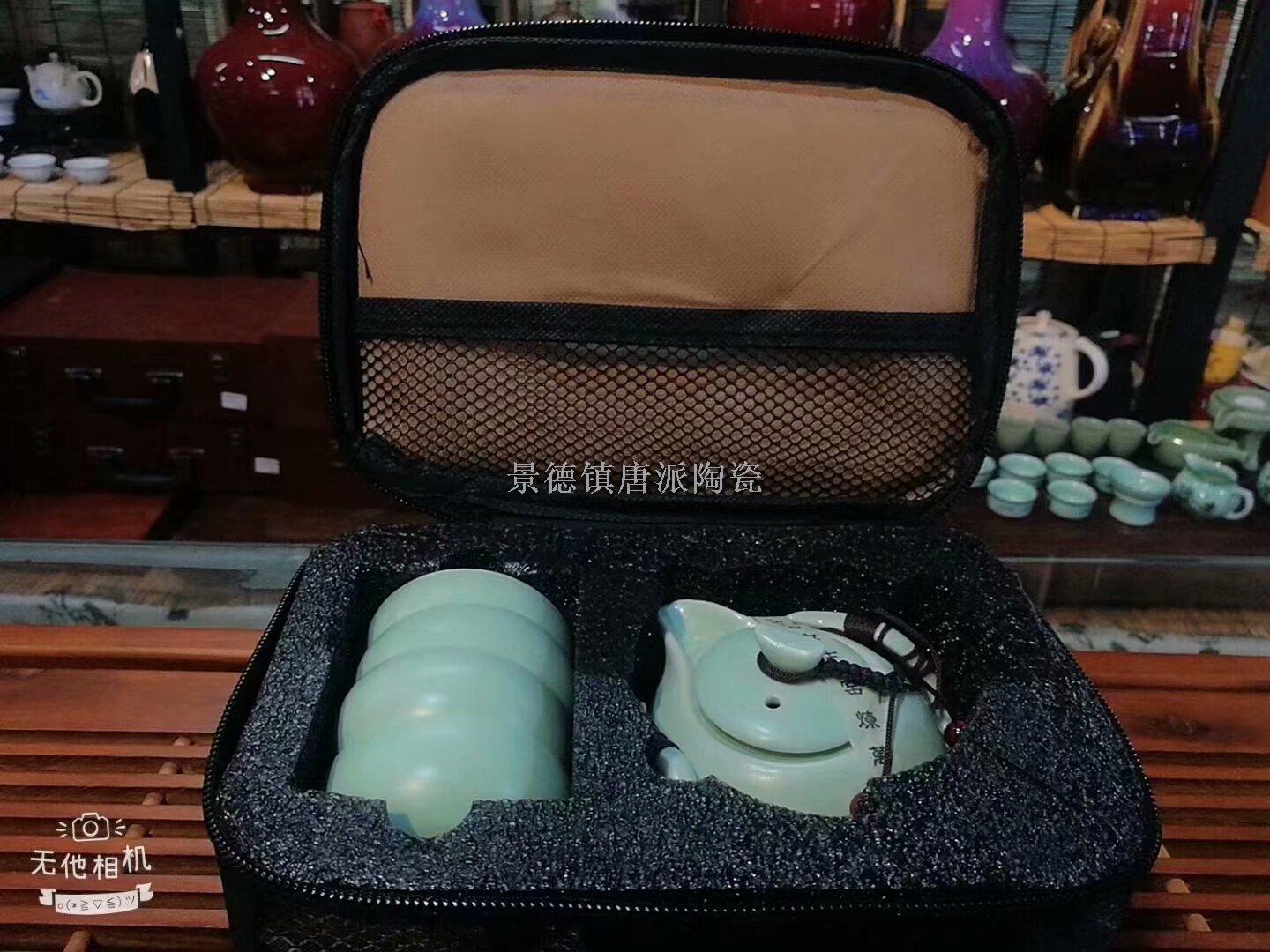Song dynasty five famous kiln dingyao tea ware ceramic tea ware teacup teapot travel tea ware kung fu tea ware tea tray
