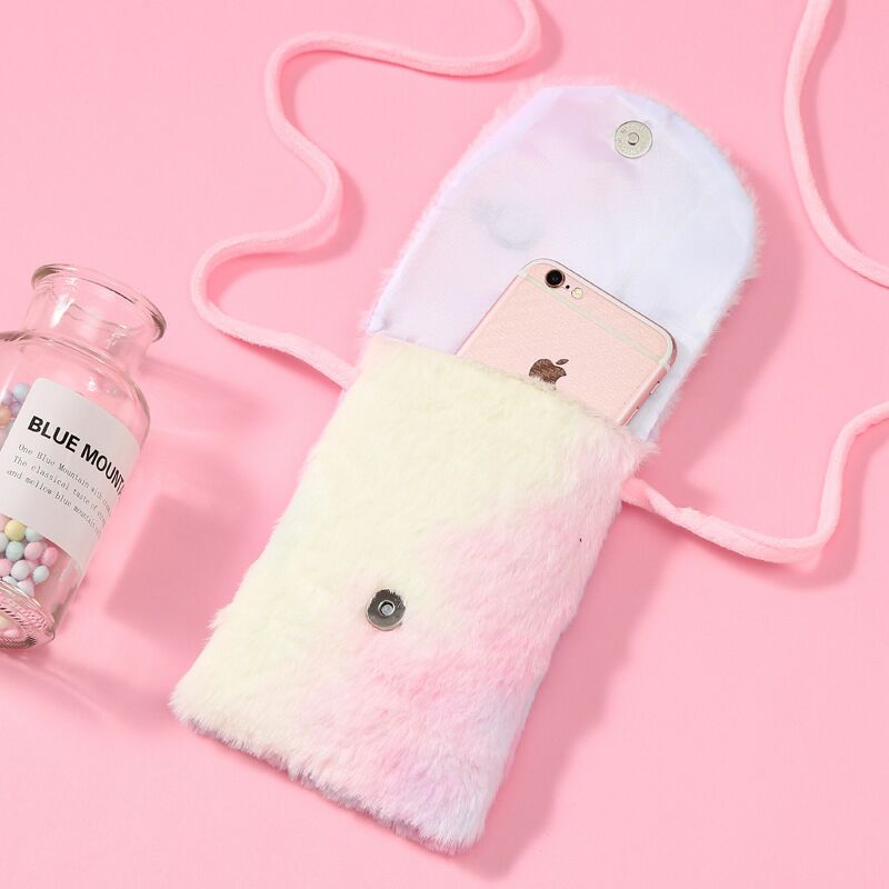 The Creative new unicorn cartoon zero wallet children cat plush express zero wallet key pendant bag card