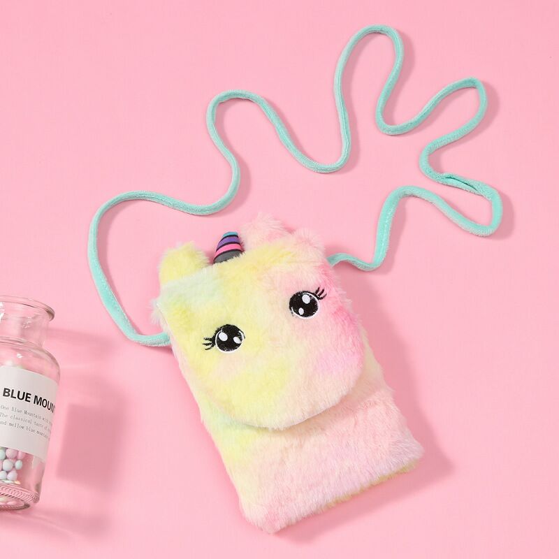 The Creative new unicorn cartoon zero wallet children cat plush express zero wallet key pendant bag card The Creative new unicorn cartoon zero wallet children cat plush express zero wallet key pendant bag card