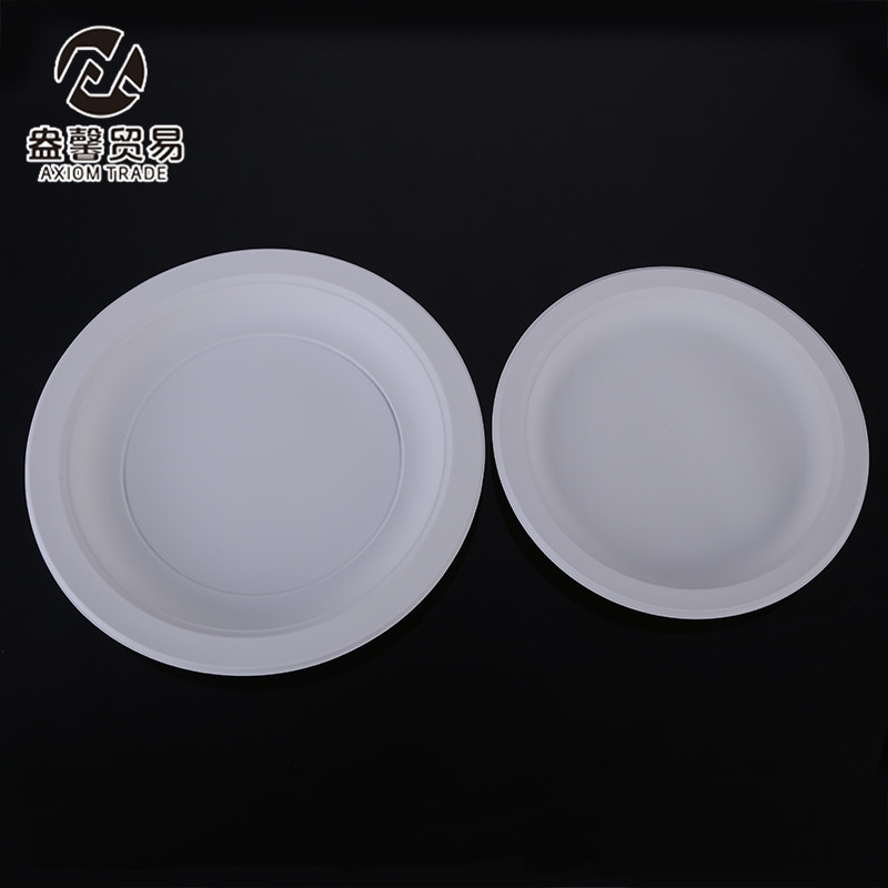 Disposable Corn Starch Cutlery Plate Environmentally Friendly Degradable Cake Plate Multi-Specification Disc Outdoor Portable Tray