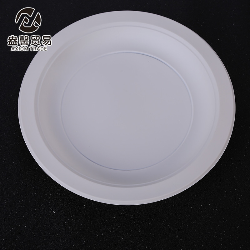 Disposable Corn Starch Cutlery Plate Environmentally Friendly Degradable Cake Plate Multi-Specification Disc Outdoor Portable Tray