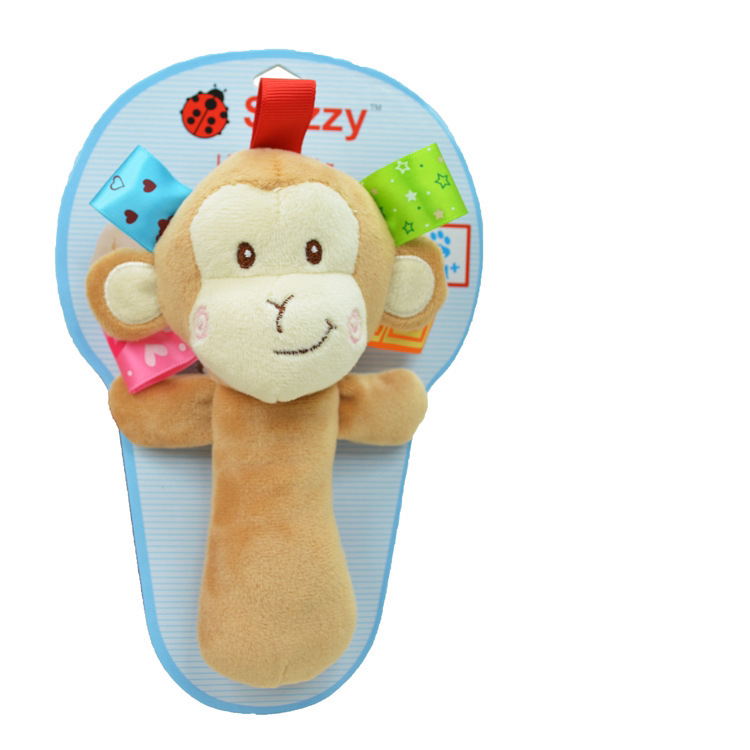 Baby Animal Hand Stick Baby Stick Elephant Monkey Puppy Variety of Color Card Packaging