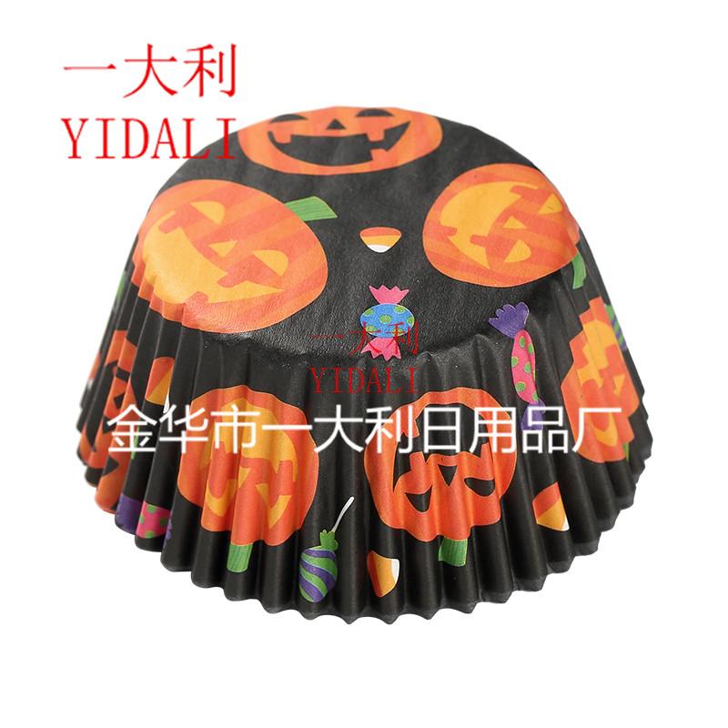 Halloween paper tray holiday series high temperature resistant oil-proof cake paper cup can be customized Halloween paper tray holiday series high temperature resistant oil-proof cake paper cup can be customized