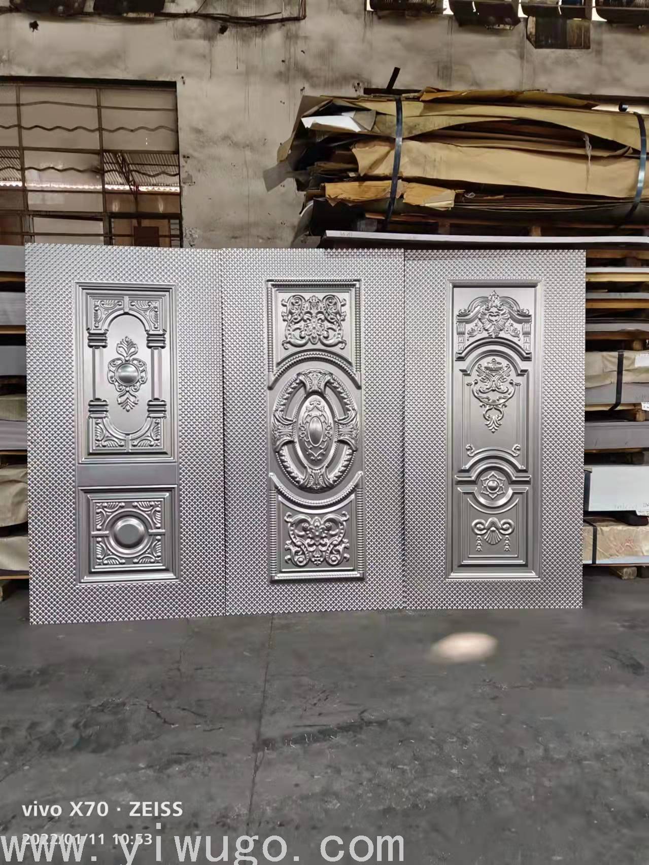 Factory Direct Sales Embossed Door Panel Anti-Theft Door Panel Door Panel Metal Sheet Zinc Alloy Cold Rolled Plate Factory Direct Sales Embossed Door Panel Anti-Theft Door Panel Door Panel Metal Sheet Zinc Alloy Cold Rolled Plate