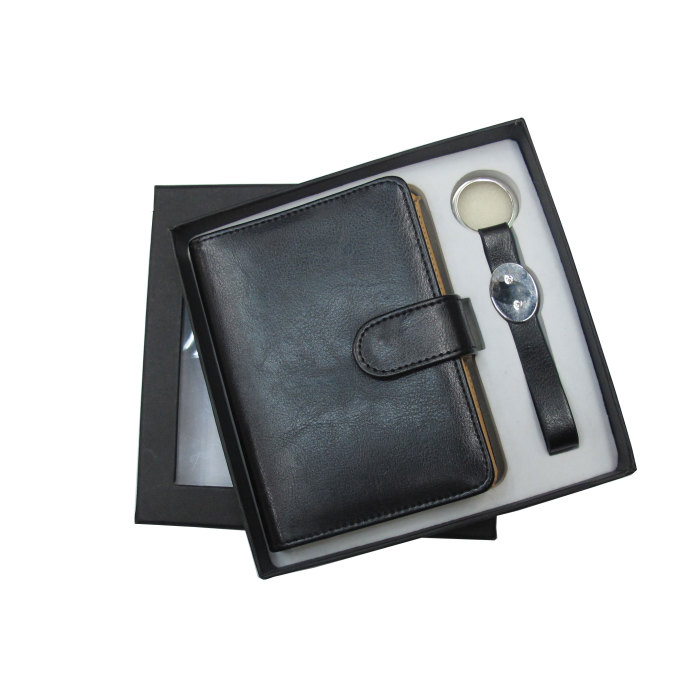 High grade (PU card box, ball point pen, pen lens key button) men's Gift Set