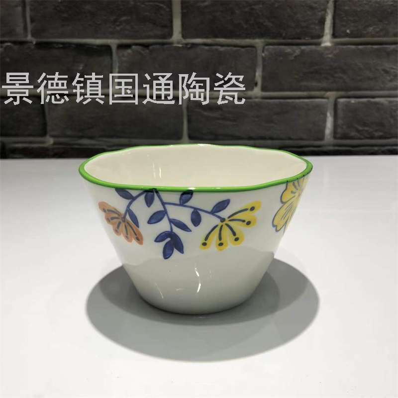 Ceramic Bowl Plate Export Salad Dish Steak Plate round Plate Palte in Blue and White Swing Plate Bread Plate Storage Tray Ceramic Bowl Plate Export Salad Dish Steak Plate round Plate Palte in Blue and White Swing Plate Bread Plate Storage Tray