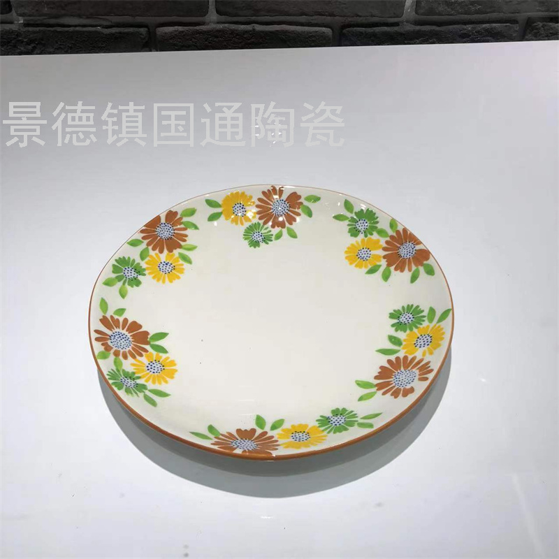 Ceramic Bowl Plate Export Salad Dish Steak Plate round Plate Palte in Blue and White Swing Plate Bread Plate Storage Tray Ceramic Bowl Plate Export Salad Dish Steak Plate round Plate Palte in Blue and White Swing Plate Bread Plate Storage Tray