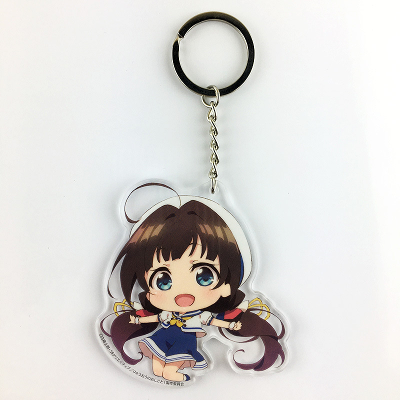 Acrylic Keychain Factory Wholesale Custom Cartoon Animation Pendant Upgraded Version Human Shape Standee Stand Card
