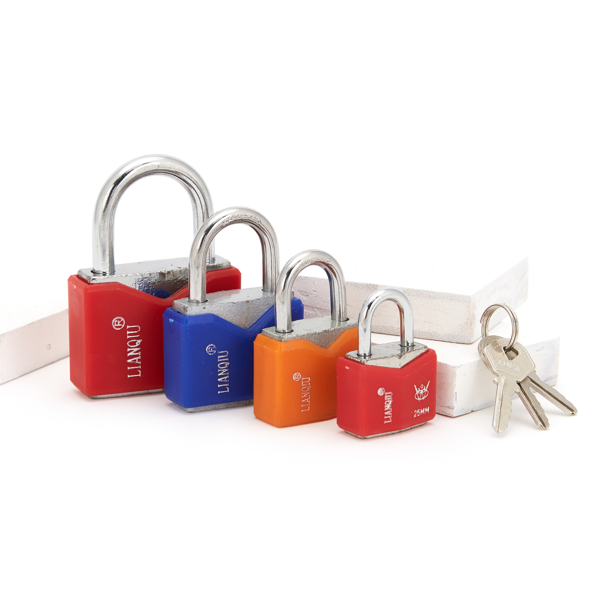 Color Set Plastic Diamond Iron Padlock Open Key Outdoor Lock Factory Wholesale Suction Card Direct Wholesale 32mm * 12 Color Set Plastic Diamond Iron Padlock Open Key Outdoor Lock Factory Wholesale Suction Card Direct Wholesale 32mm * 12