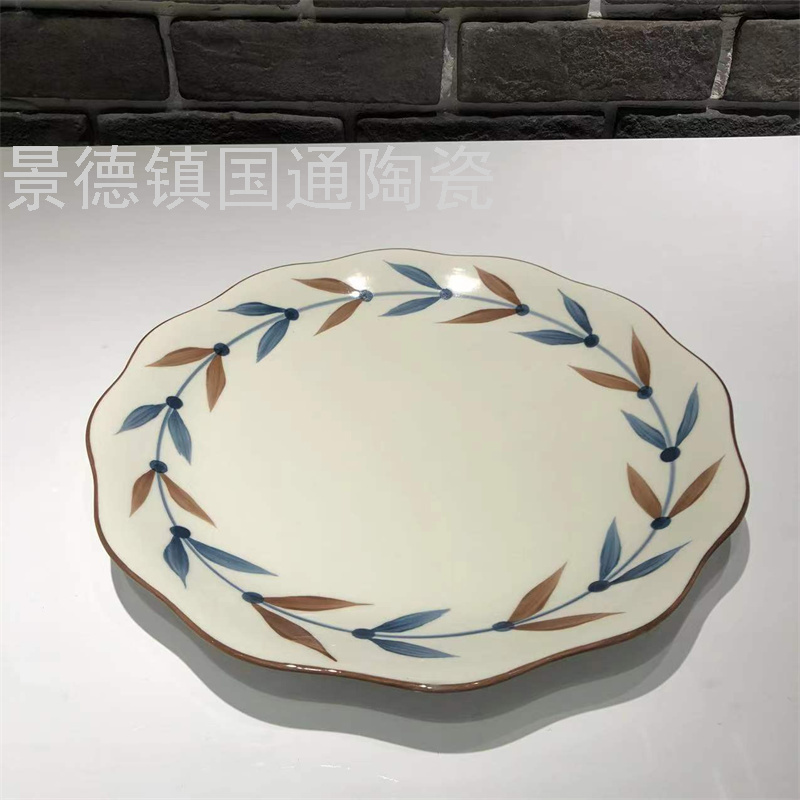 Jingdezhen Household Ceramic Bowl and Dish Set Baking Tray Bread Plate Fish Dish Cold Plate Rice Bowl Noodle Bowl Binaural Baking Pan Jingdezhen Household Ceramic Bowl and Dish Set Baking Tray Bread Plate Fish Dish Cold Plate Rice Bowl Noodle Bowl Binaural Baking Pan