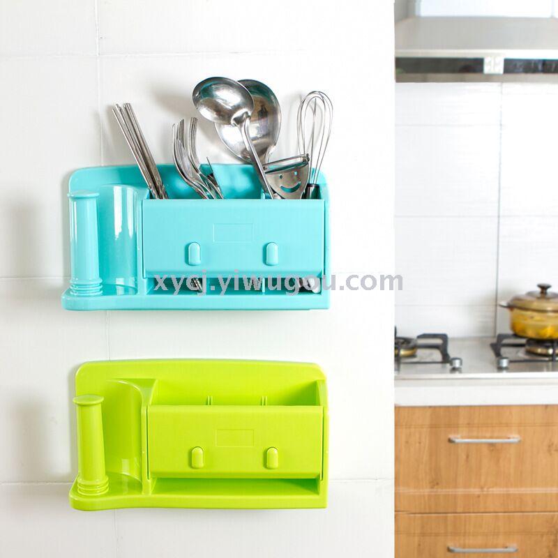 Bathroom shelf bathroom wall hanging shelf plastic wrap rack Bathroom shelf bathroom wall hanging shelf plastic wrap rack