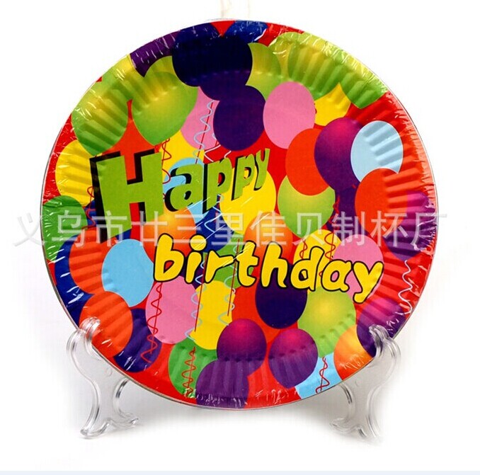 Cartoon paper tray tray cake plates birthday parties party party wedding round tray