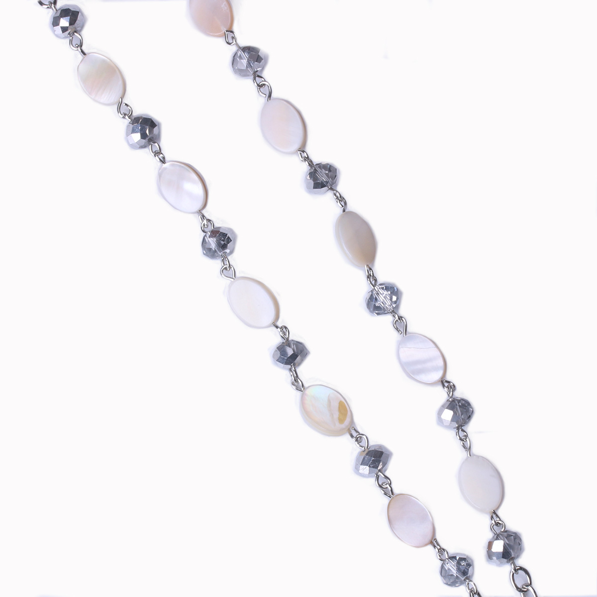Shell Micro Glass Bead Can Buckle Lanyard Necklace Lanyard Long Key Id Work Card Necklace