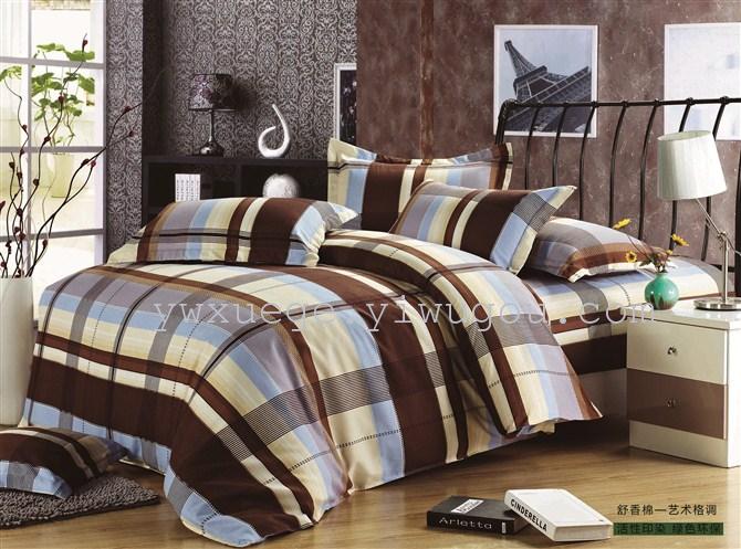 Home textiles bedding set of four snow pigeon Shu Xiang pattern cotton four set color range trade selling low price marketing quality assurance--the art style