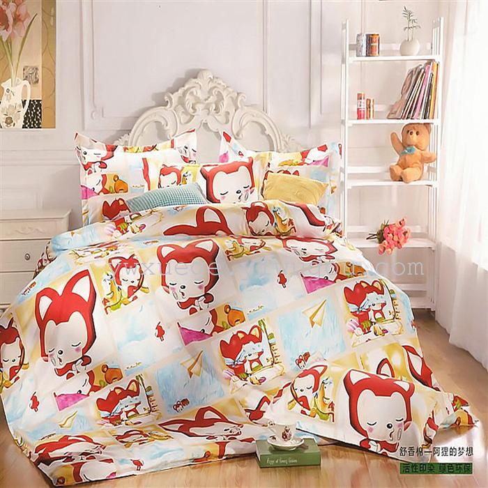 Home textiles bedding set of four snow pigeon Shu Xiang pattern cotton four set color range trade selling low price marketing quality assurance--the art style Home textiles bedding set of four snow pigeon Shu Xiang pattern cotton four set color range trade selling low price marketing quality assurance--the art style